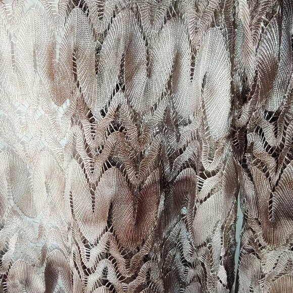 Chico's Travelers Collection sz 0- S/4 open front flame stitch jacket 3/4 sleeve - Picture 10 of 10